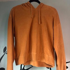 orange hoodie